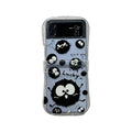 Small waist cute coal ball new three piece set suitable for Samsung Galaxy zflip3/4 5/67 generation phone cases