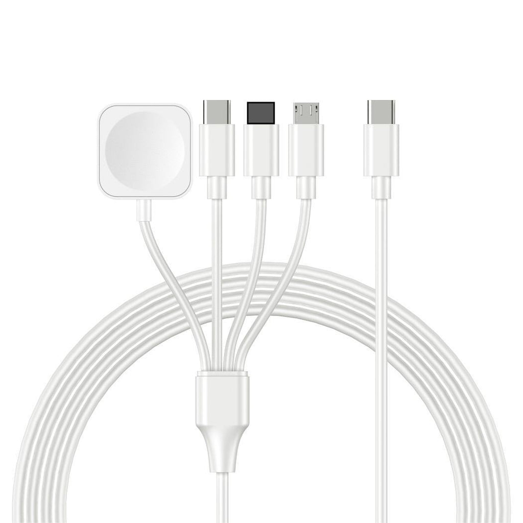 Square four in one watch wireless charging mobile phone charging cable data cable USB/TYPE-C optional