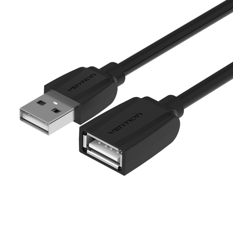 Vention USB 2.0 Extension Cable Data Male to Female Cable Extender 1m/1.5m/2m/3m/5m for Phone Charging Computer USB2.0 Extending