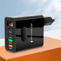 Digital display 2USB+2Type-c digital display mobile phone charger, multi port charging head, European, American and British standard plug