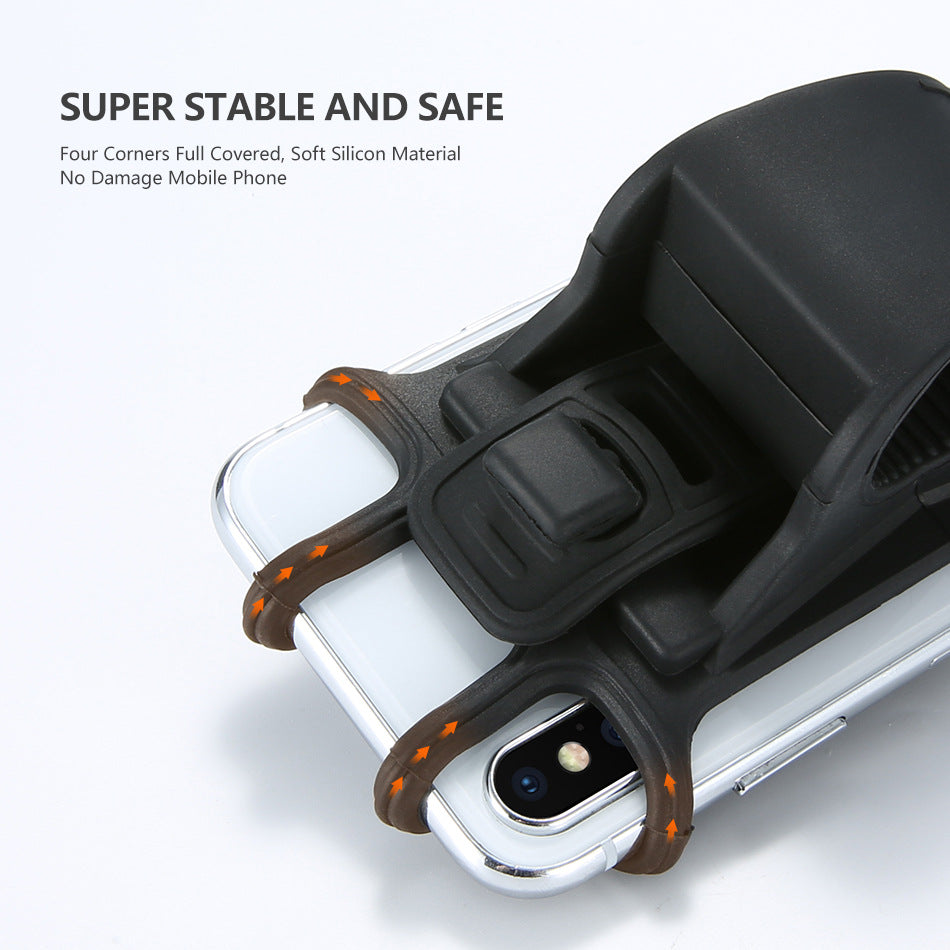 Bicycle Phone Holder Silicone Buckle Type 4-7 Inch Mobile Phone Holder Shockproof Bag