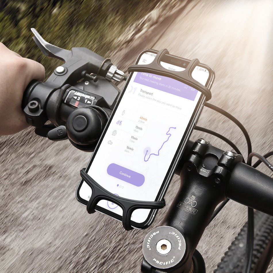 Bicycle Phone Holder Silicone Buckle Type 4-7 Inch Mobile Phone Holder Shockproof Bag