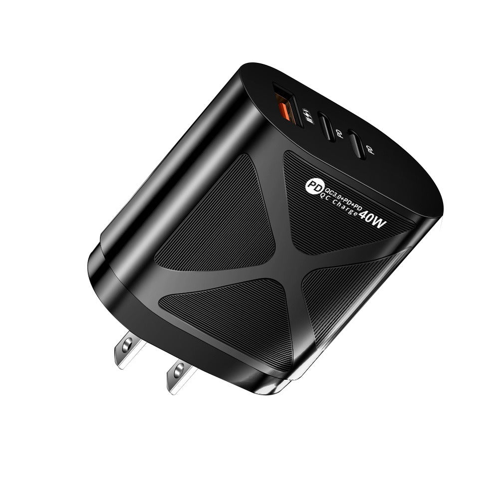 2.4A USB+2PD Type-C mobile phone charger charging head