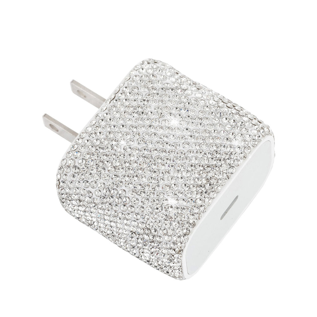 Diamond studded phone charger US standard PD20W phone charger suitable for Apple phone fast charging head