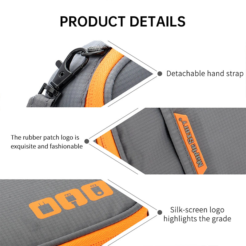 Travel - essential Cable Organizer Bag: A Compact Storage Solution for Charging Cords, Chargers, and Accessories.