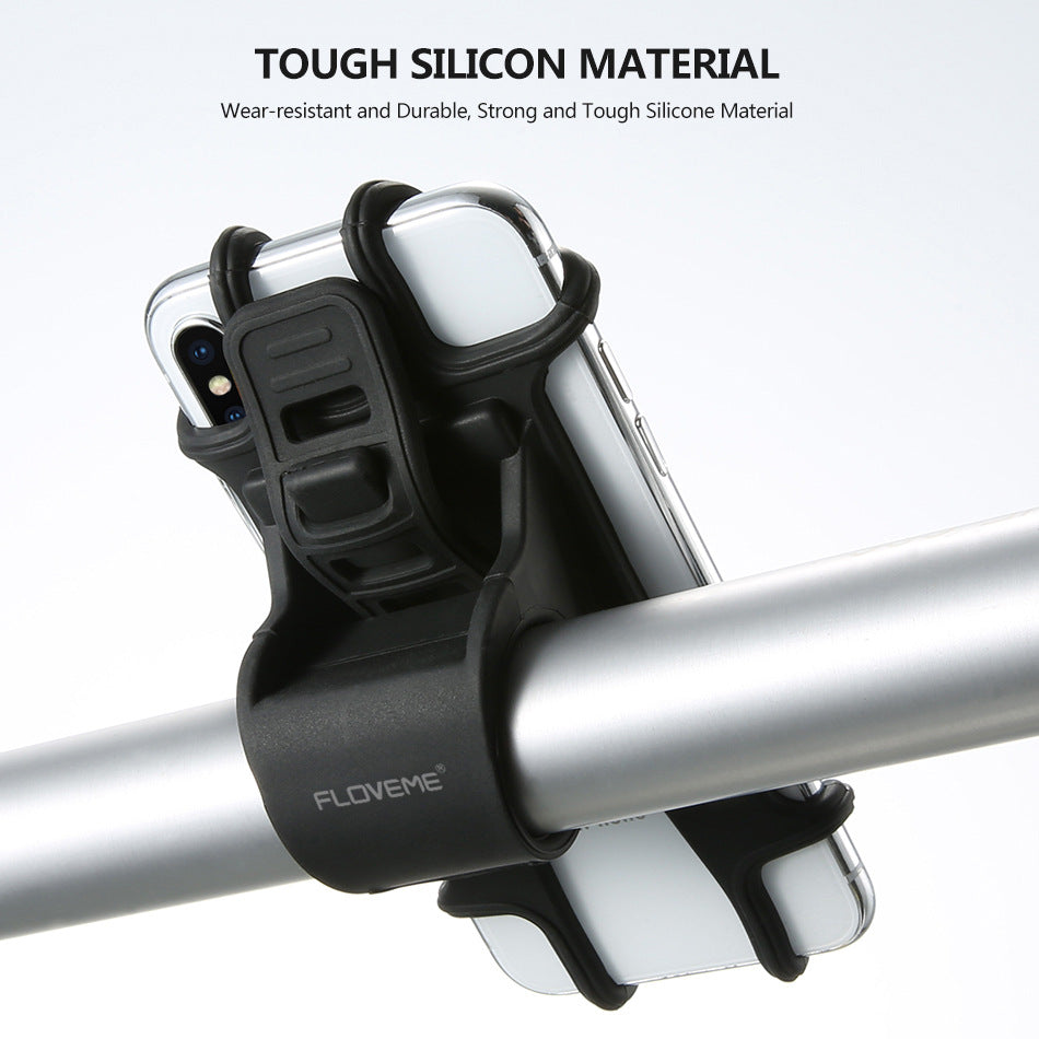 Bicycle Phone Holder Silicone Buckle Type 4-7 Inch Mobile Phone Holder Shockproof Bag