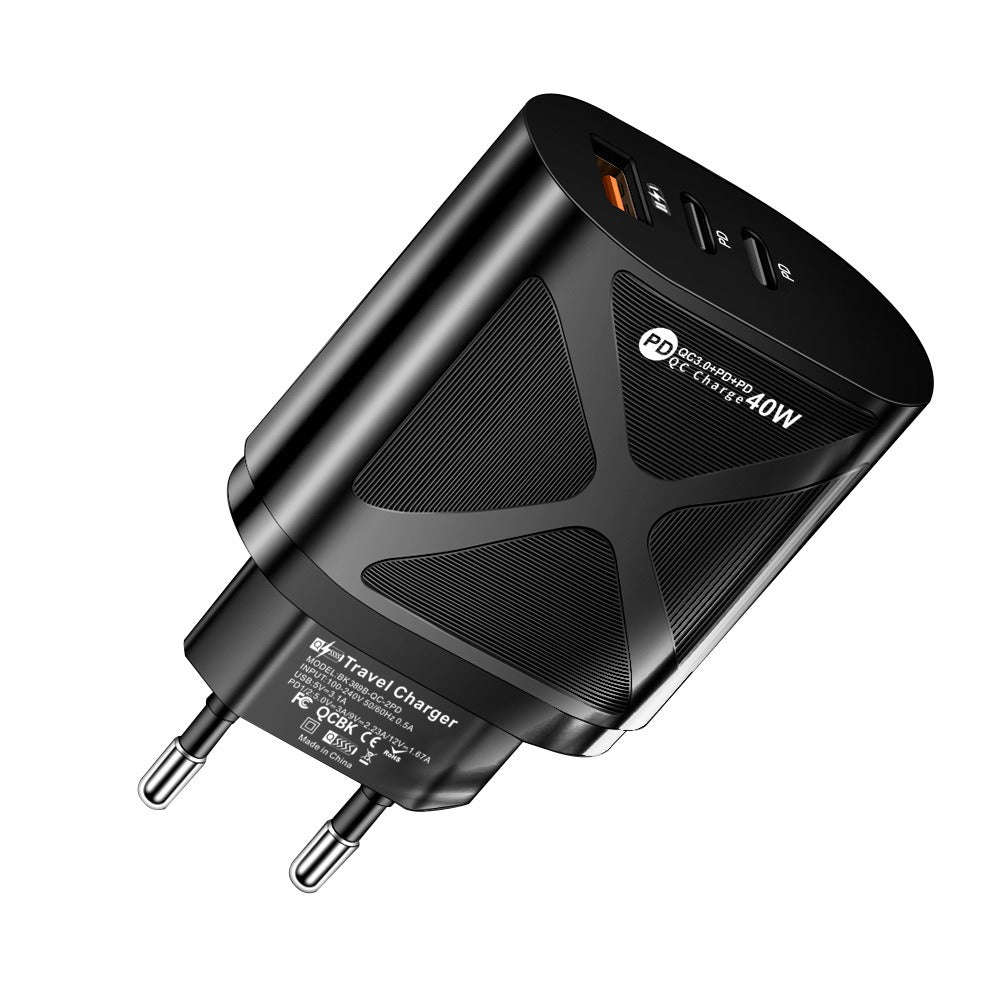 2.4A USB+2PD Type-C mobile phone charger charging head