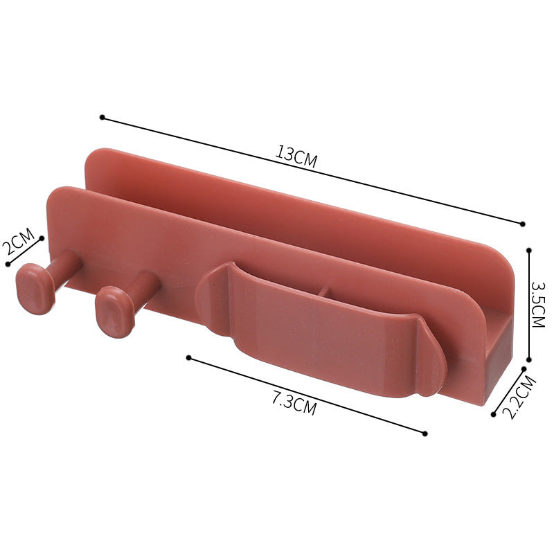 Wall Mobile Phone Charging Plug Holder Sticky Hook Wire Organizer Wire Storage Holder Clip-Free Punch-Free Wire Fixer