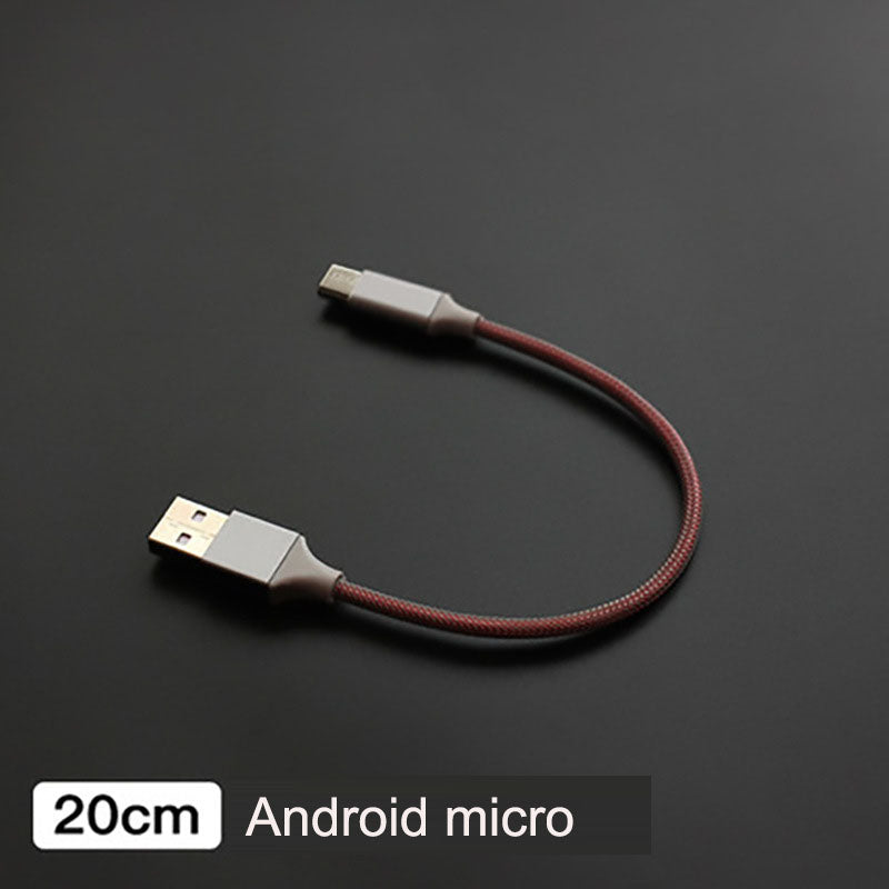 Suitable for Apple phone power bank Type-C Android short line power bank short line dual color charging cable